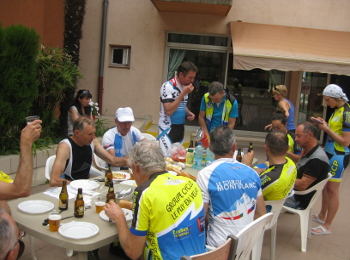 Cyclos du Puy en Velay en pause détente Cyclos FFCT en pause détente